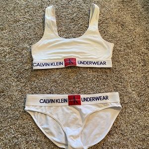 calvin klein bralette topshop